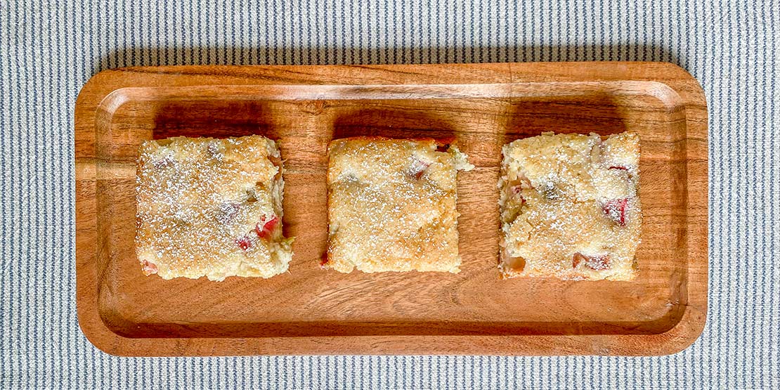 Rhubarb Squares