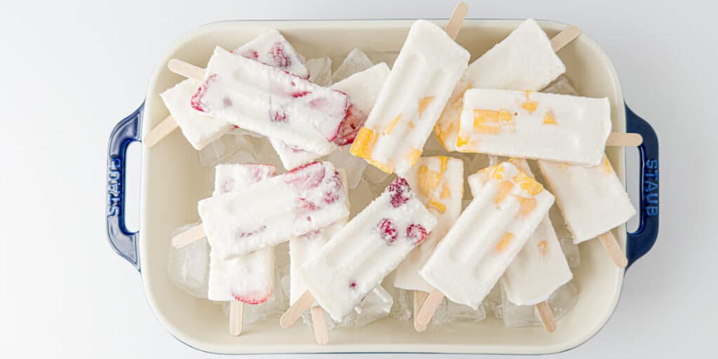 Coconut Fruit Popsicles
